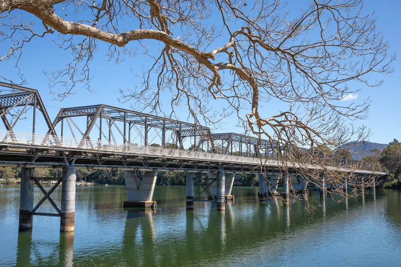 Steel truss bridge over the Shoalhaven River at Nowra